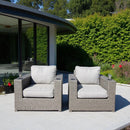 Outdoor Lounge Chairs With Cushions, Weather Resistant - Gray Mix by HouseOfZazla