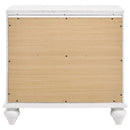 Barzini - 2 Drawer Nightstand Storage - White by HouseOfZazla