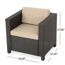 Stylish Outdoor Club Chair With Weather Resistant Cushions by HouseOfZazla