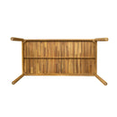 Classic Patio Dining Table, Acacia Wood - Light Teak by HouseOfZazla