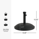 Ander Outdoor 55-pound Round Umbrella Base by HouseOfZazla