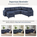 Convertible U-Shaped Sectional Sofa Bed With USB Ports And Storage by HouseOfZazla