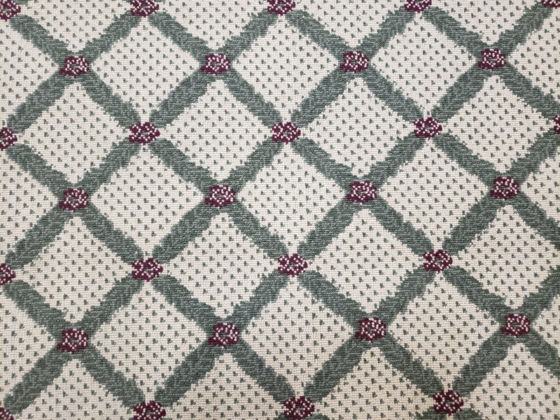 4x5 Panel Design Rug, 4' x 5' Power-Loomed Vintage Rug, Beige & Pine Green Carpet