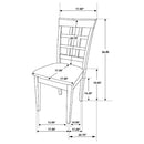 Lattice Back Dining Chair (Set of 2) - Brown by HouseOfZazla