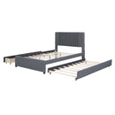 Upholstered Platform Bed With Drawers, Classic Headboard Design by Unique Piece Furniture