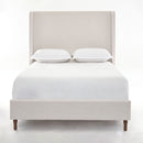 Harper - Tall Headboard Upholstered Bed / High Headboard / Elegant Simplicity / No Box Spring Needed by Unique Piece Furniture
