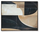 Ewanford - Wall Art - Black / Brown / Tan by Unique Piece Furniture