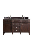 James Martin Brittany 60" Double Bathroom Vanity, Burnished Mahogany