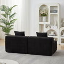 Modular Sectional Sofa With 2 Pillows, Symmetrical Design by HouseOfZazla