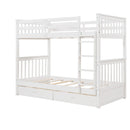 Bunk Bed With Ladders And 2 Storage Drawers by Unique Piece Furniture