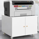 Office Furniture Copier Cabinet 2 Door Steel Copier Stand Mobile Pedestal File Printer Stand by Unique Piece Furniture