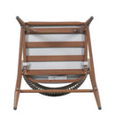 Outdoor Bar Height Metal Frame Counter Stools with Scallop-Shaped Backrest & Water-Resistant Cushions by HouseOfZazla