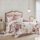8 Piece Cotton Printed Comforter Set Blush King