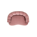 Halle 35.5" Rolled-Arm Dog Bed with Channel-Tufted Back