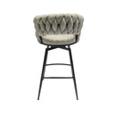 Bar Stool 360 Swivel With Back Footrest by HouseOfZazla