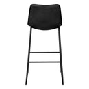 Bar Height Office Chair with Curved Backrest and Leather-Look Upholstery by HouseOfZazla