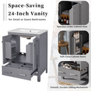 Space Saving Bathroom Vanity With Integrated Ceramic Sink