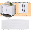 40" Console Table with Storage Shelf, Retro Entryway Table with Adjustable Storage Shelf, Sofa Couch Table for Hallway, Entry Way, Living Room, Foyer, Antique White