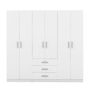 6 Doors Wardrobe Storage For Bedroom, With Big Drawers by Unique Piece Furniture