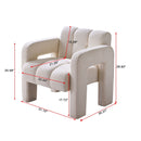 31.10" Boucle Upholstered Accent Chair by HouseOfZazla