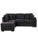 Sleeper Sofa Bed, 2 In 1 Pull Out Sofa Bed L Shape Couch With Storage Ottoman For Living Room, Bedroom Couch And Small Apartment by HouseOfZazla