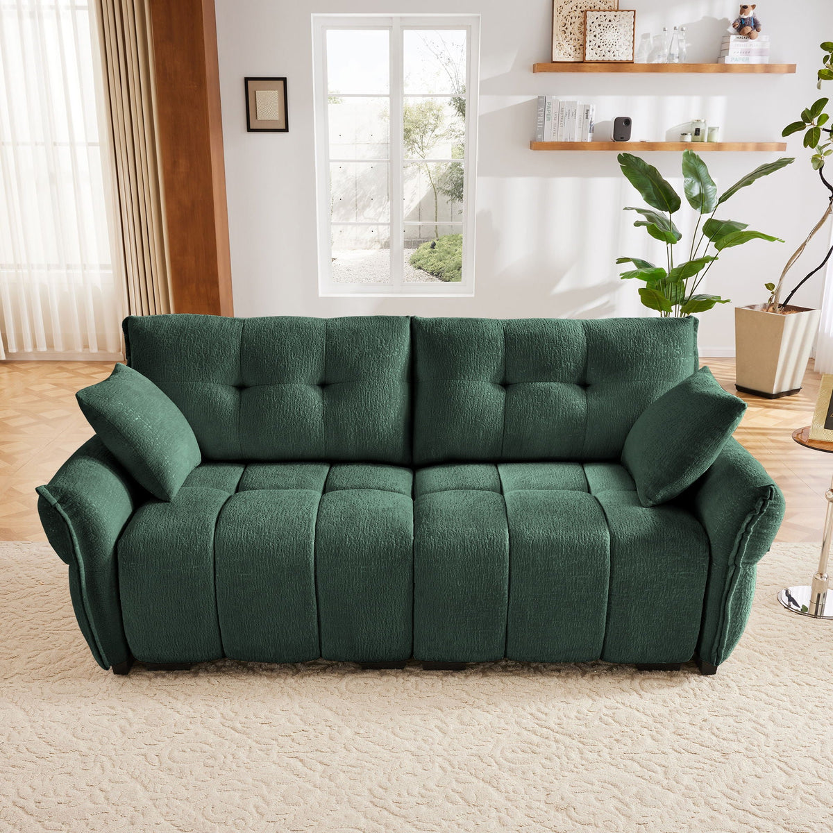 Modern Sofa & Pillows, Textured Cover, High Rebound Cushions, photo 31 of 34