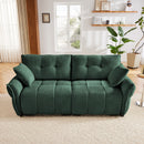 Modern Sofa & Pillows, Textured Cover, High Rebound Cushions by HouseOfZazla