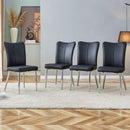 Modern Minimalist Dining Chairs With Metal Legs by HouseOfZazla