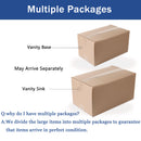 24" Bathroom Vanity with 2 Soft Close drawers, White Ceramic Basin-BLO-G-