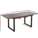 Square Extendable Dining Table With Metal Legs by Unique Piece Furniture