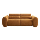 79 in. Round Arm Cloud Curved 3-Seater Modern Upholstered Boucle Sofa by HouseOfZazla