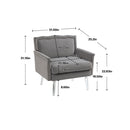 Accent Chair, Living Room Chair / leisure single sofa with acrylic feet