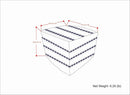 Corrie - Square Outdoor / Indoor Pouf - Navy / White