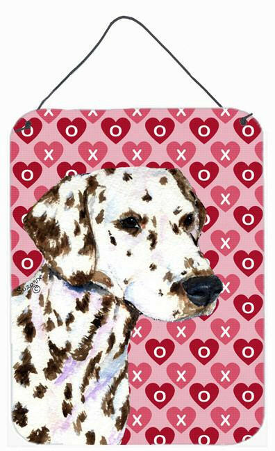 Dalmatian Hearts Love and Valentine's Day Portrait Wall or Door Hanging Prints