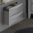 Modern Design Storage Bed With Bookcase Headboard by HouseOfZazla