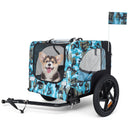 Outdoor Heavy Duty Collapsible Pet Bike Trailer with 16-Inch Wheels