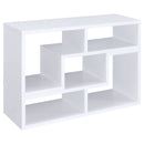 Convertable L-Shaped Bookcase With Open Shelves - White by HouseOfZazla