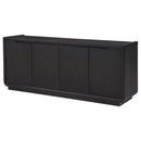 Leandro 72-inch 4-door TV Stand Media Console Burnished Black
