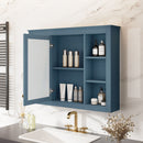 Wall Mounted Medicine Cabinet With Mirror, Storage Cabinet Featuring 6 Open Shelves And Adjustable Interior by HouseOfZazla