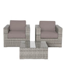 Wicker Seating Group Set With Table And Cushions by Unique Piece Furniture