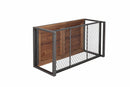 Console Coffee Table With Reclaimed Wood Finish, For Living Room - Natural