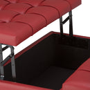 Harrison - Upholstered Coffee Table Storage Ottoman by HouseOfZazla