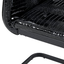 Alligator Skin Upholstered Dining Chairs