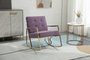 Accent Chair, leisure rocking chair with stainless steel feet