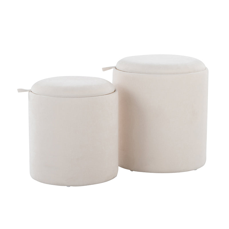 Contemporary Nesting Ottoman Set in, photo 3 of 9