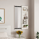 Wall Mounted Full Length Mirror With Shelf And Hook by HouseOfZazla