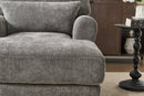 Modern Grey Upholstered Chaise Lounge Sofa Recliner by HouseOfZazla