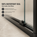 50-54" W x 72" H Framed Double Sliding Shower Door by HouseOfZazla