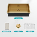 Finish Undermount Stainless Steel Kitchen Sink 32" X 19" 16 Gauge Deep Single Bowl by HouseOfZazla