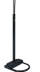 84"H BLACK 5-HEAD CAP STYLE FLOOR LAMP (1PC/CTN) (2.51/32.63)